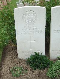 Bethune Town Cemetery - Hamilton, John Raine